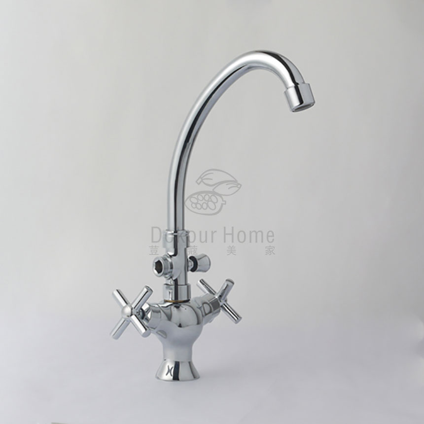 Einhand-Wasserhahn aus modernem Kupfer mit hohem Körper TM-KF-8007