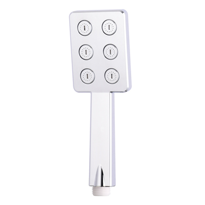 Single mode ABS plastic silver black rectangular shower head TM-SD-1113