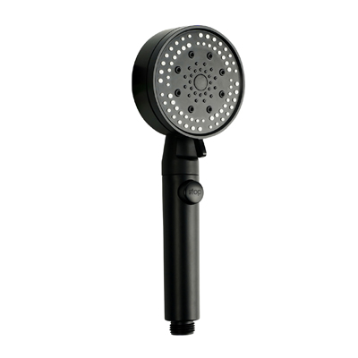 Shower Head Portable 5 Modes Showerhead ABS Plastic Chrome High Pressure Black Douche Set With Button TM-SD-5058