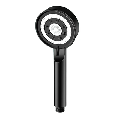 5 Modes Shower Head Spray Nozzle Massage Rainfall Showerhead High Pressure Large Flow Black Water Saving TM-SD-E521