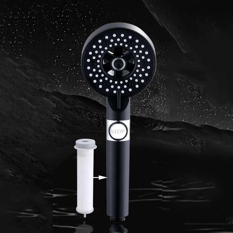 5 Pommeau de douche Spa à Modes avec filtre, pomme de douche ronde haute pression TM-SD-E511
